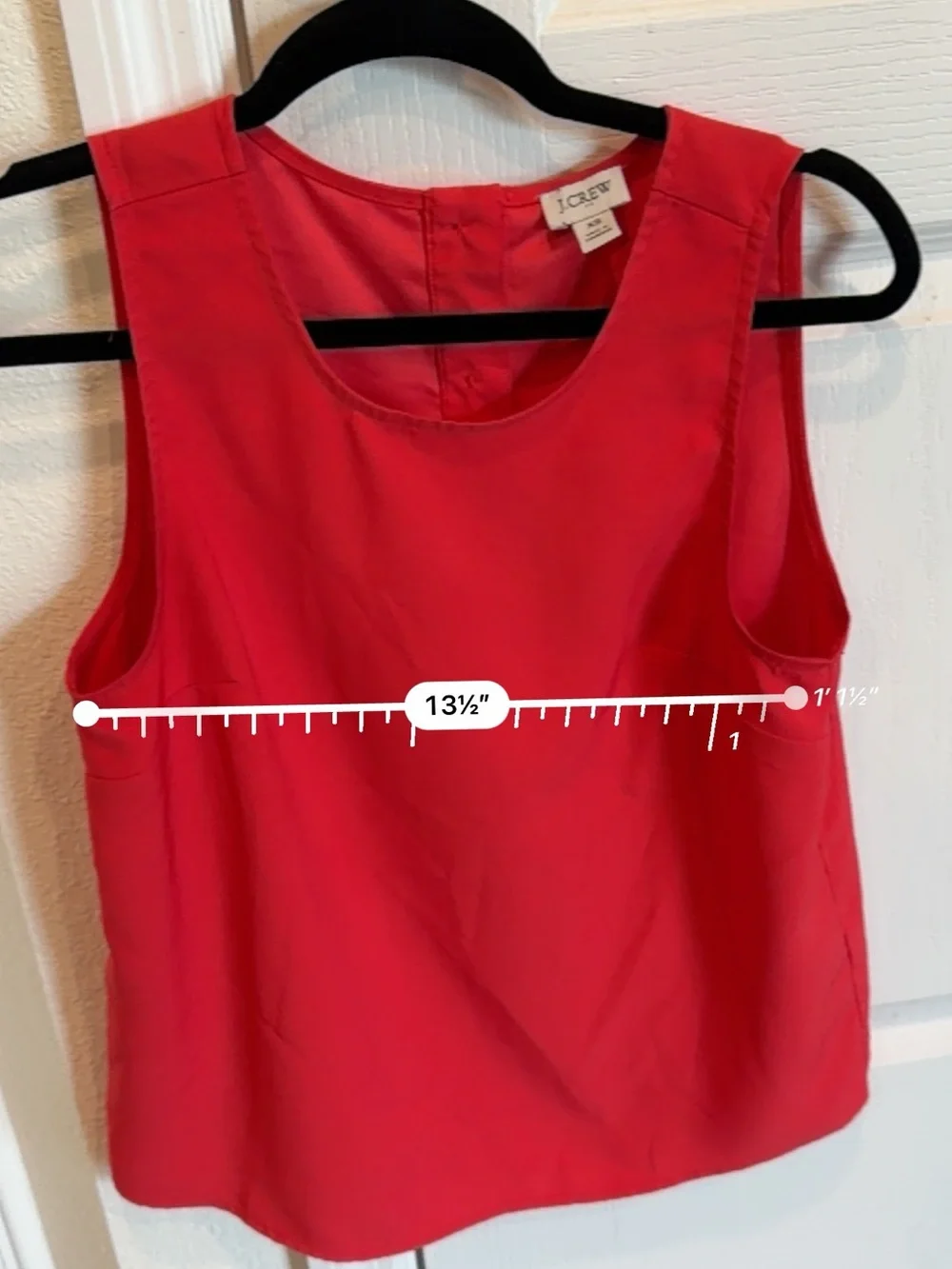 J. Crew Red Sleeveless Crewneck Camisole